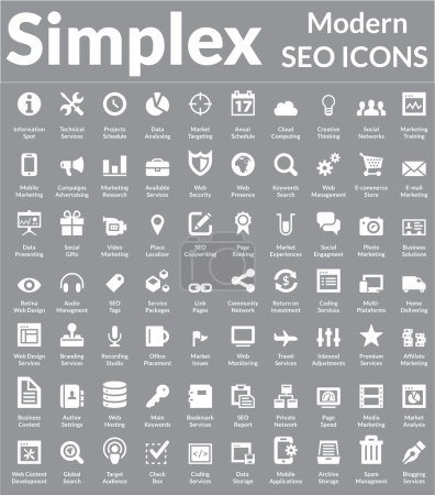 Simplex - Modern SEO Icons (Light Version)