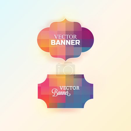 Abstract geometrical banner design.