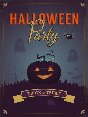 Halloween party poster design