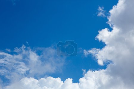 Cumulus perfect sky with blue background