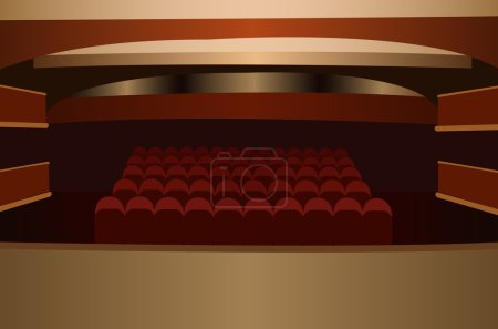 Theater scene vector