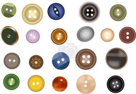 Many buttons vector