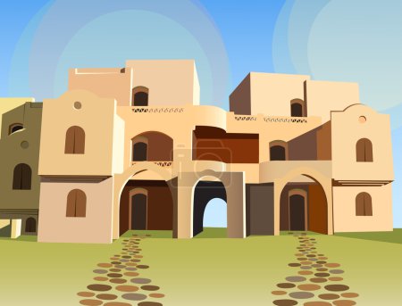 Arabian house vector