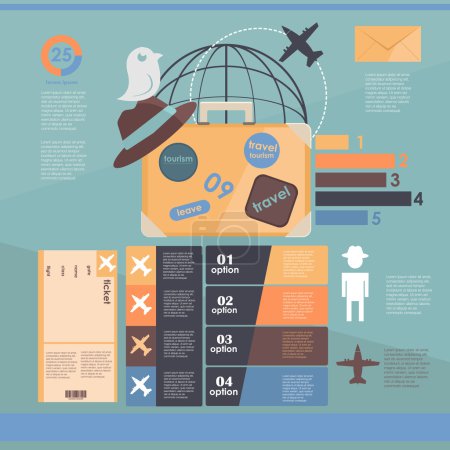 Infographic. flights. vacation