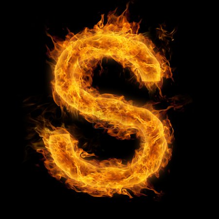 Flaming Letter S