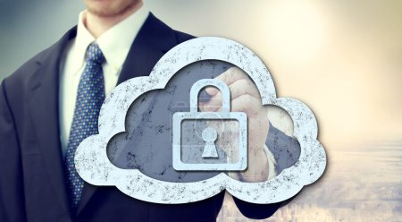 Secure online cloud computing concept