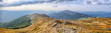 Panorama on Carpathians mountains