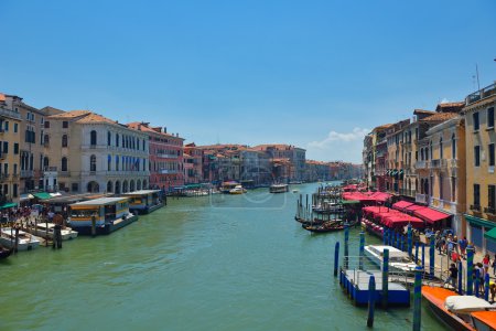 Venice, View from Rialto Bridge. Italy.