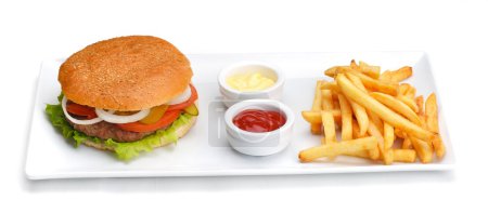 Fast food hamburger menu