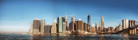 New York City panorama in the morning