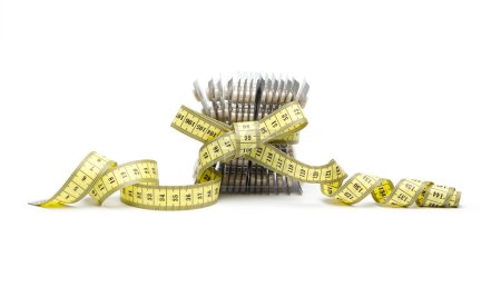 Diet pills with tape measure