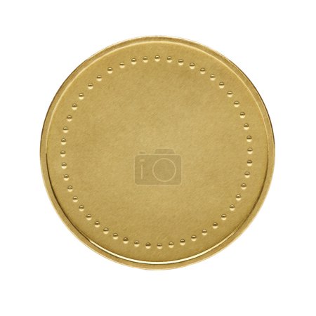 Blank gold coin