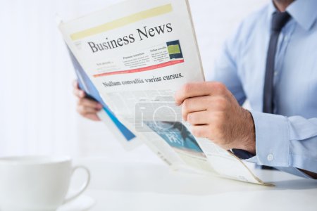 Reading business news