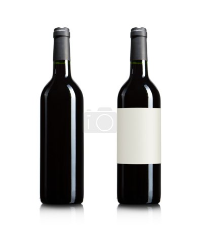 Blank wine bottles