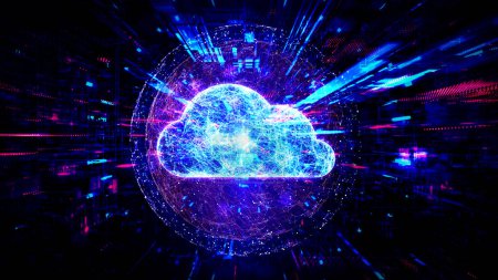 Cloud Computing - Digital Cloud Technology - Abstract Background