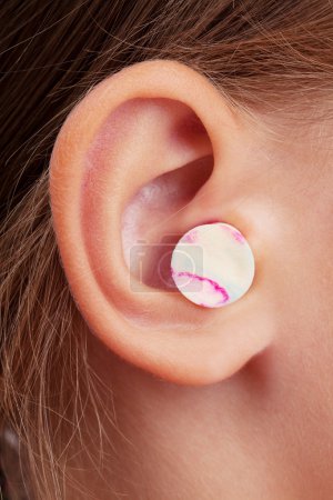 Ear plugs in the human ear