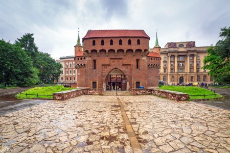 Cracow barbican in Poland