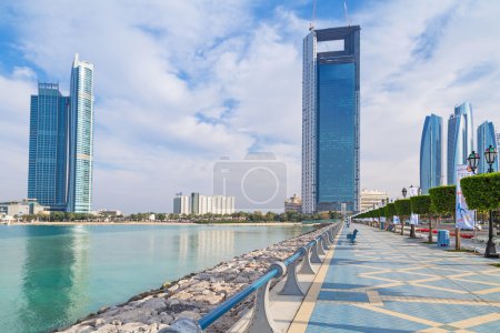Promenade at Persian Gulf in Abu Dhabi