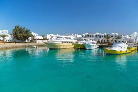 Boat harbor in Hurghada