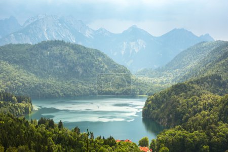 Alpsee lake in the Bavarian Alps