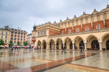Old town of Cracow with Sukiennice landmark