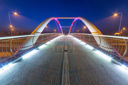 Foothpath bridge over bypass of Gdansk