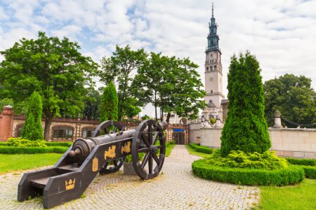 Cannons under Jasna Gora monastery in Czestochowa