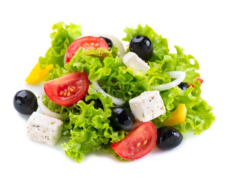 Greek Salad with Feta Cheese, Tomatoes and Olives