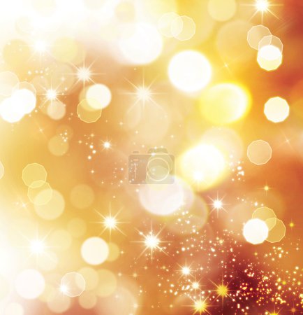 Christmas Holiday Golden Abstract Background