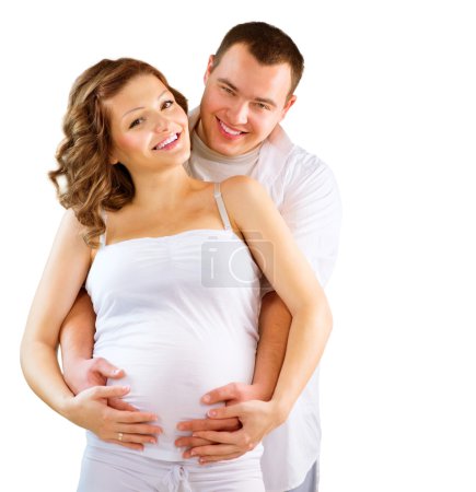 Happy Couple Expecting Baby. Healthy Pregnancy