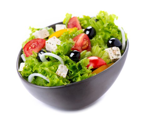 Greek Salad with Feta Cheese, Tomatoes and Olives