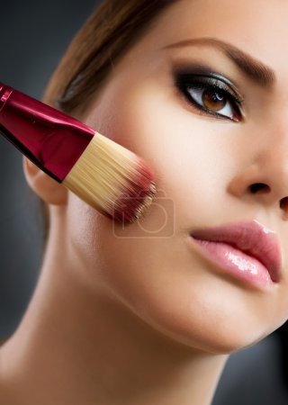 Cosmetic. Base for Perfect Make-up. Applying Make-up