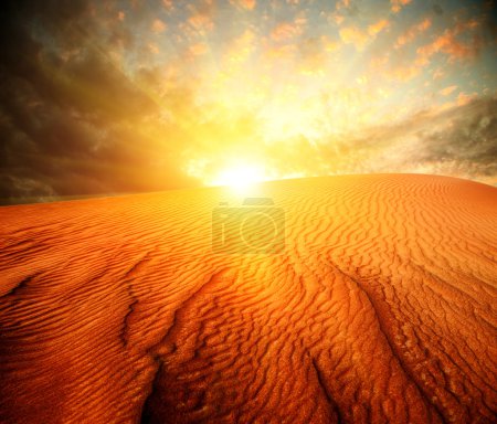 Sand Landscape with Sun