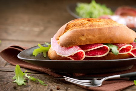Sandwich with Salami