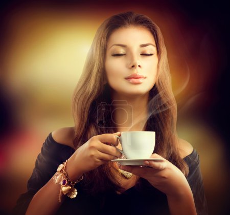 Girl with the Cup Tea