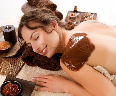 Spa Chocolate Mask. Luxury Spa Treatment