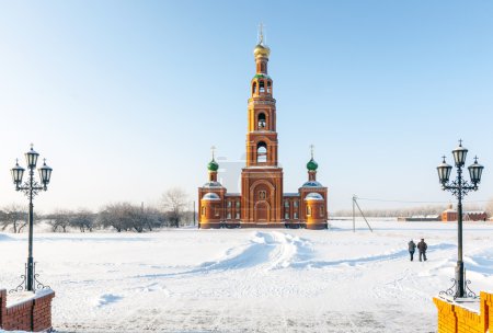 Monastery in Siberian Achaire. bell tower