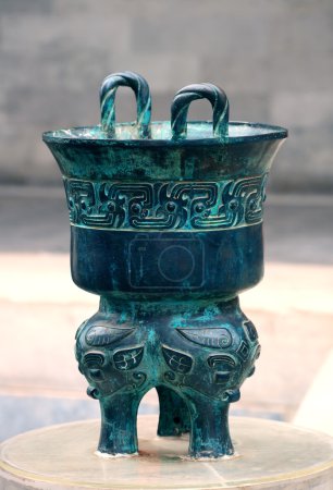 Bronze ancient container