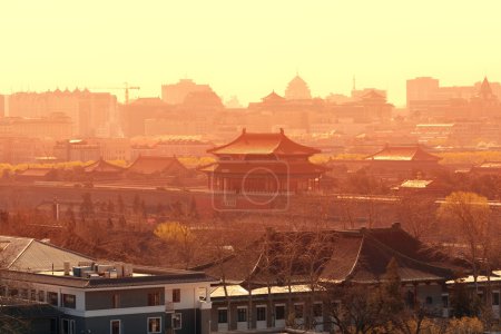 Beijing city sunrise