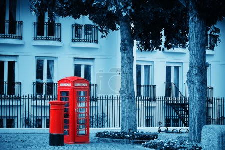 telephone booth and mail box