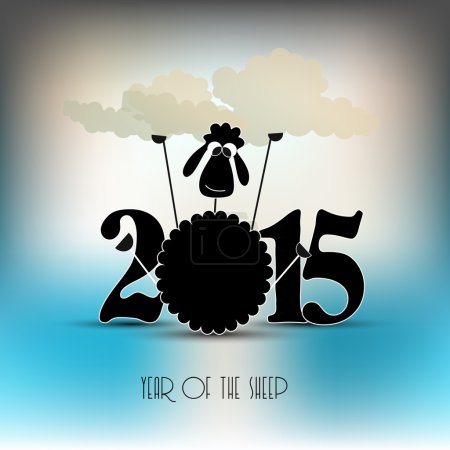 Happy new year 2015 calendar, greeting card design.