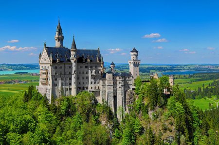 Neuschwanstein Castle & Blue Sky