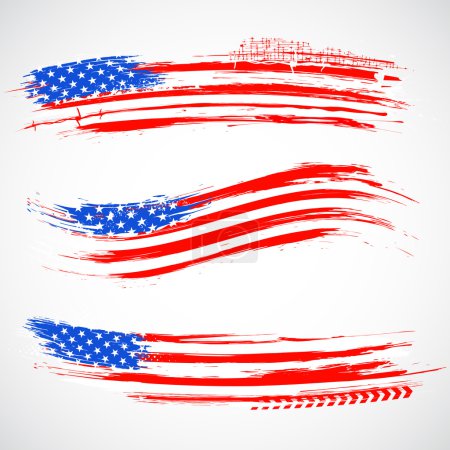 Grungy American Flag Banner