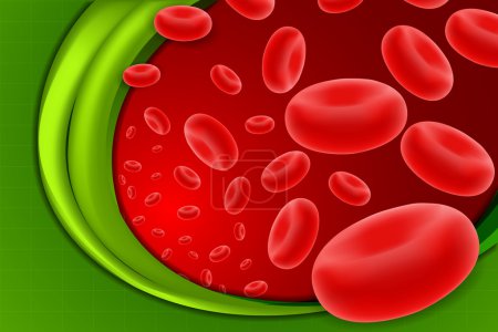 Medical Background with Red Blood Cell