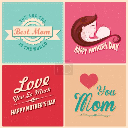 Happy Mothers Day card template