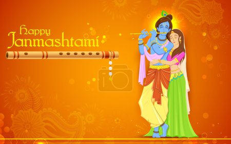 Radha and Lord Krishna on Janmashtami
