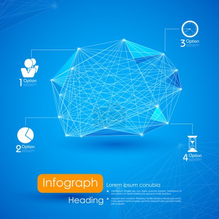 Networking Infographic Background