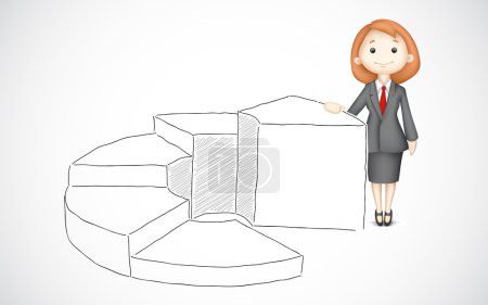 Business Lady giving presentation