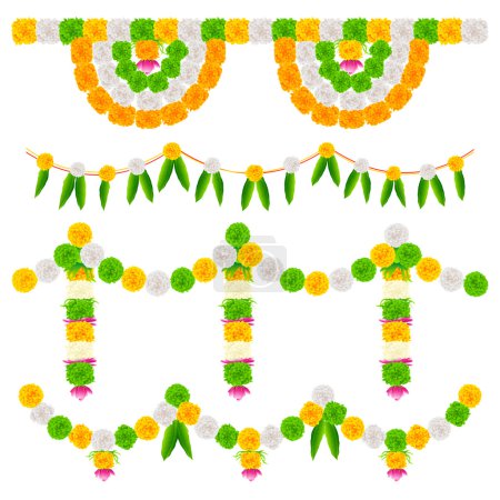 India Tricolor Flower Decoration