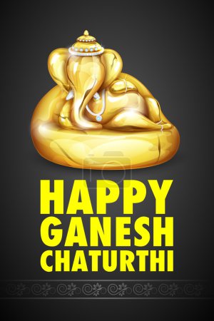 Lord Ganesha made of gold for Ganesh Chaturthi